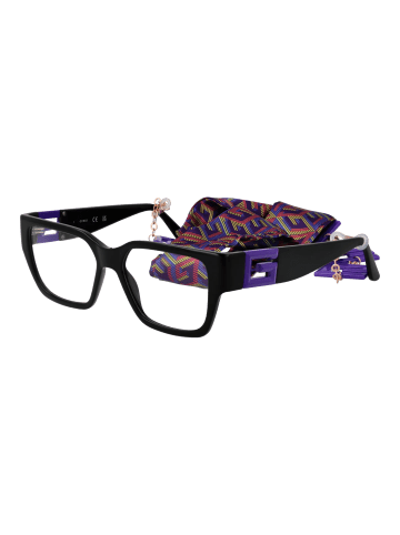 Guess Unisex Optische Fassungen Rechteck Schwarz