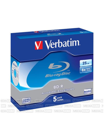Verbatim Verbatim BD-R 25GB 1-6x Jewelcase 5er White Blue