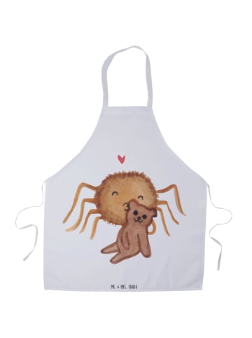 Mr. & Mrs. Panda Grillschürze Spinne Agathe Teddy ohne Spruch in Weiß