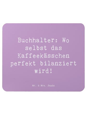 Mr. & Mrs. Panda Maus Pad Spruch Buchhalter BalanZeichen mit Spruch in Lavendeltraum