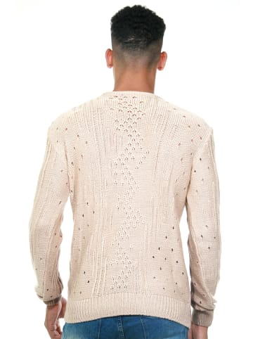 FIOCEO Pullover in beige/braun