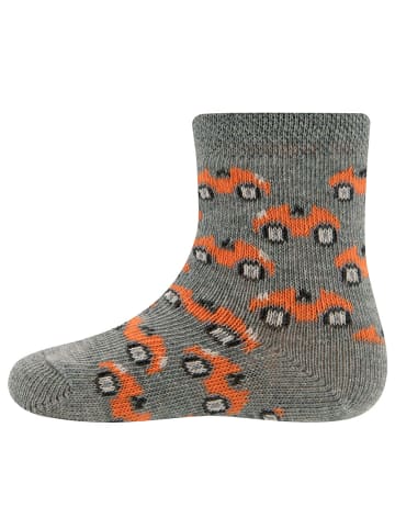 ewers 2er-Set Socken 3er Pack Rennauto in graphit-grau mel.