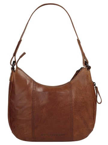 SPIKES & SPARROW Umhängetasche in cognac