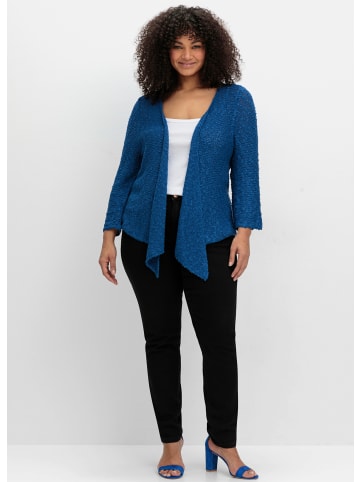 sheego by Joe Browns Strickjacke in blaubeere