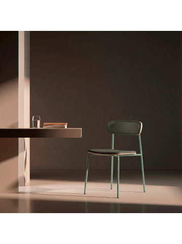 CALICOSY 2er-Set Stoelen AYA in Grün - (W) 52 x (H) 78 x (L) 45,5 cm