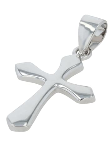 Adeliás Unisex Anhänger – Kreuz Kreuzanhänger aus 925 Silber in silber