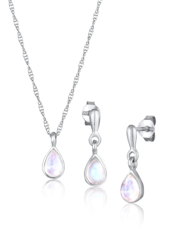 Elli Schmuckset 925 Sterling Silber Schmuckset, Tropfen in Silber