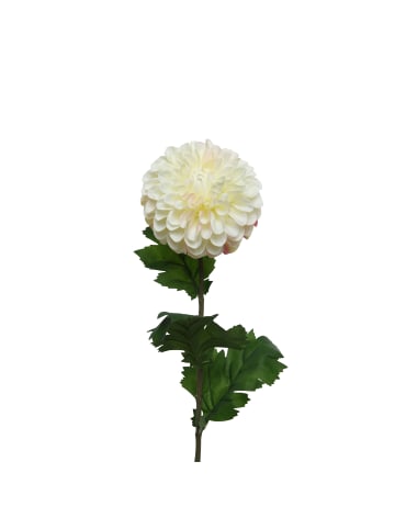 MARELIDA Kunstblume Dahlie in creme - H: 75cm