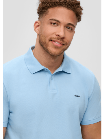 s.Oliver Polo-Shirt kurzarm in Blau