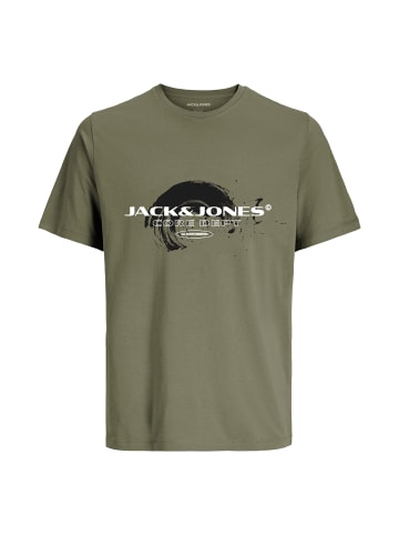 Jack and Jones T-Shirt JCOCONDOR Tee SS Crew Neck FST in Oliv