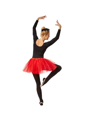 tectake Ballettrock, Tutu aus 3-lagigen Tüll, Angenehm dank Gummizug