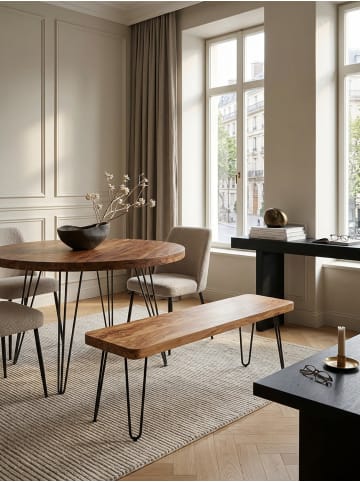 KADIMA DESIGN Esszimmer Sitzbank BAGLI Massiv-Holz 160 x 45 x 40 cm in Akazie