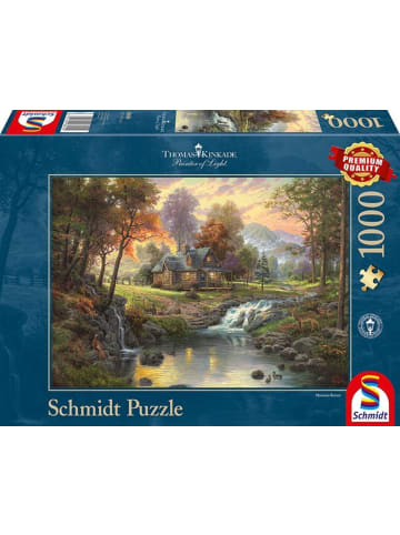 Schmidt Spiele Holzhaus am Bach (Puzzle) | Mountain Retreat