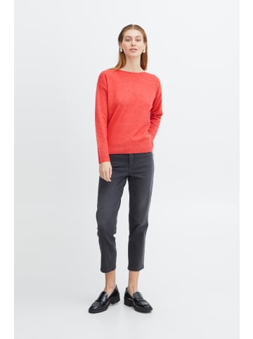 ICHI Strickpullover IHALPA Loose fit in Poppy Red