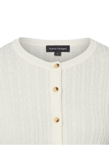 Franco Callegari Strickjacke in weiß - 0003