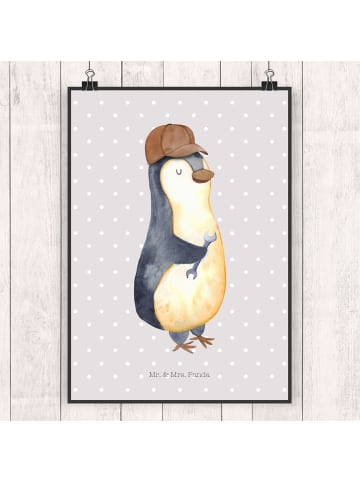 Mr. & Mrs. Panda Bild Wenn Papa es nicht reparieren kann, sind w... in Grau Pastell