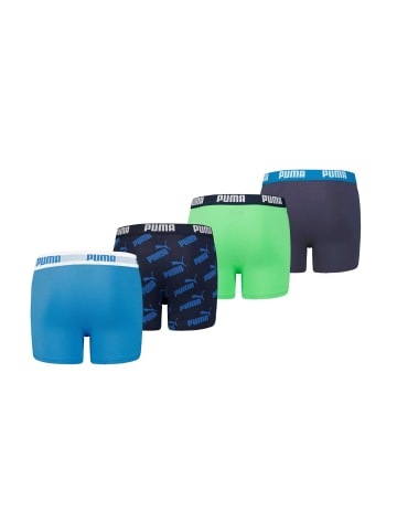 Puma Boxershort 4er Pack in Grün/Blau