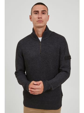 11 Project Troyer PRXanthos 21300769-ME Schicker Pullover mit Troyer-Kragen in Grau