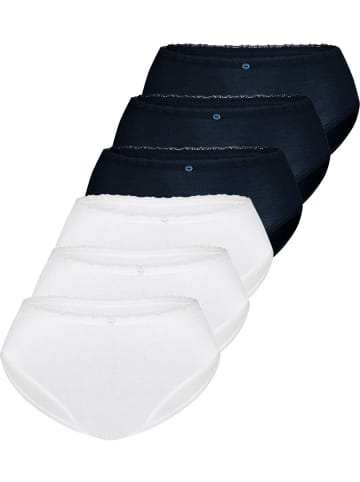 Sassa 6er Sparpack Slip in navy white