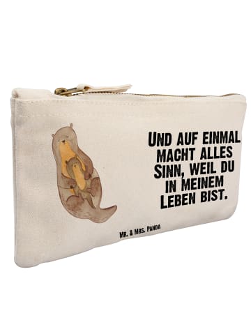 Mr. & Mrs. Panda Mäppchen Otter Kind mit Spruch in Weiß