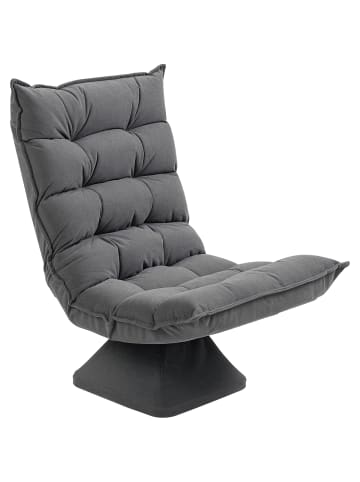 HOMCOM Bodenstuhl-62L x 70B x 95H cm-Grau