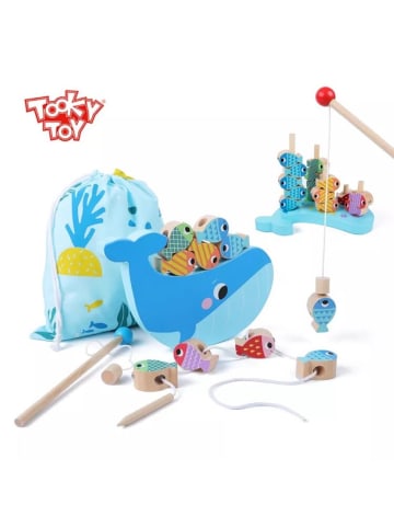 Tooky Toy Angelspiel TH698 Holz 25teilig in blau