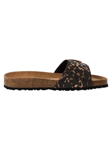 Tamaris Pantolette in BLACK/LEOPARD