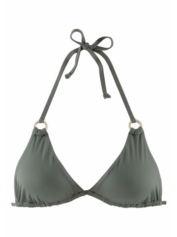 LASCANA Triangel-Bikini-Top in oliv