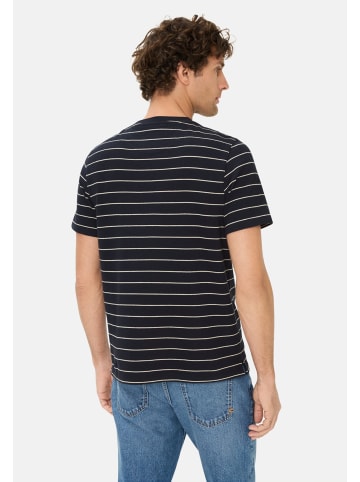 Camel Active T-Shirt aus reiner Baumwolle in Dunkelblau