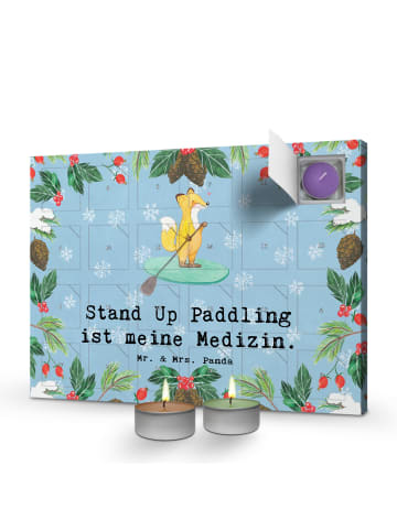 Mr. & Mrs. Panda Duftkerzen Adventskalender Fuchs Stand Up Paddl... in Eisblau