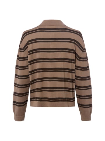 MOSS COPENHAGEN Polo-Langarmshirt MSCHTerine in braun mocca - 0001