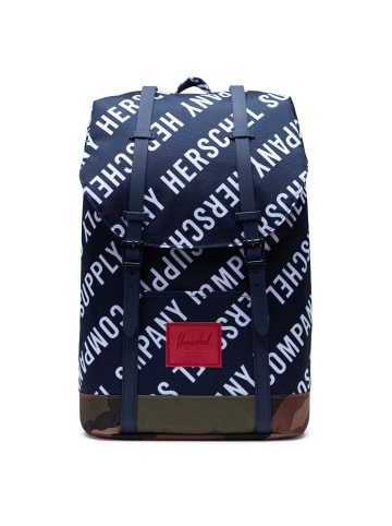 Herschel Retreat 19.5 - Rucksack 15" 43 cm (highlight black) in roll call peacoat woodland camo