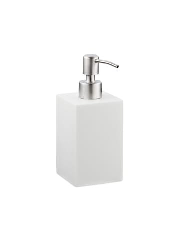 relaxdays Seifenspender Bad in Weiß - 300 ml