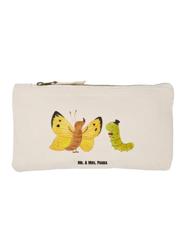 Mr. & Mrs. Panda Kulturbeutel Raupe Schmetterling ohne Spruch in Weiß