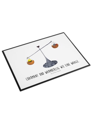 Mr. & Mrs. Panda schreibauflage Sternzeichen Waage mit Spruch in Weiß
