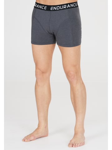 Endurance Boxer Shorts Burke in 1011 Dark Grey Melange