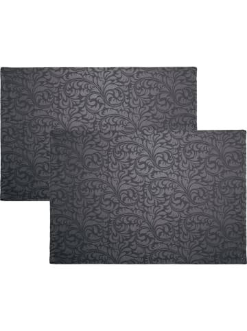 Erwin Müller Jacquard Tischset 2er-Pack Hamm in anthrazit
