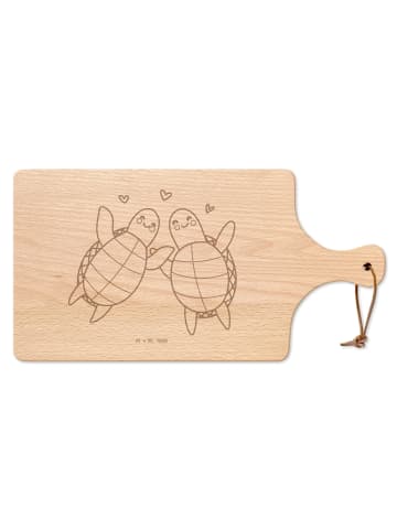 Mr. & Mrs. Panda Pizzabrett Schildkröten Paar ohne Spruch in Transparent
