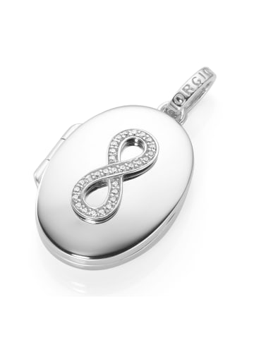 Giorgio Martello Milano Anhänger Medaillon Mit Infinity Symbol in Silber