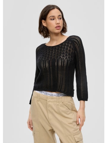 QS Strickpullover in 9999_schwarz