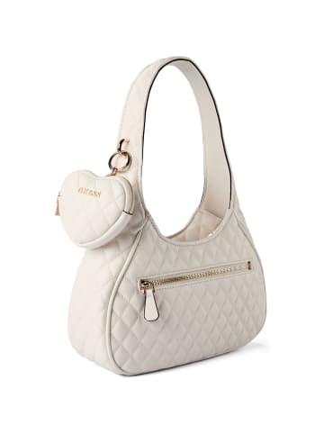 Guess Atabey Schultertasche 26 cm in off white