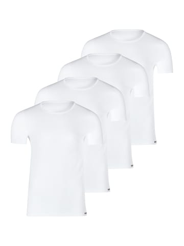 Skiny Unterhemd / Shirt Kurzarm Basis in Weiß