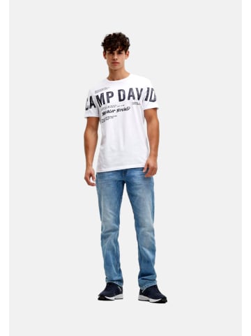CAMP DAVID T-Shirt 'Oceanfront' in weiß