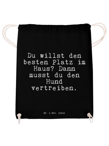 Mr. & Mrs. Panda Rucksackbeutel Du willst den besten... mit Spruch in Schwarz