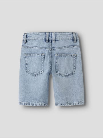name it Shorts in Light Blue Bleached Denim