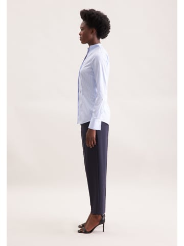 Seidensticker Kelchkragenbluse Slim in Hellblau