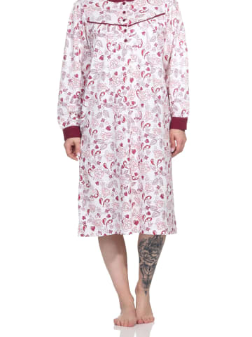 NORMANN Nachthemd langarm Kuschel interlock - 76117 in creme