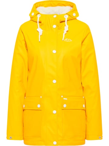 ICEBOUND Regenjacke Mit Faux-Fur Innenfutter in Sonnengelb