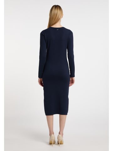 DreiMaster Klassik Damen Strickkleid in Marine