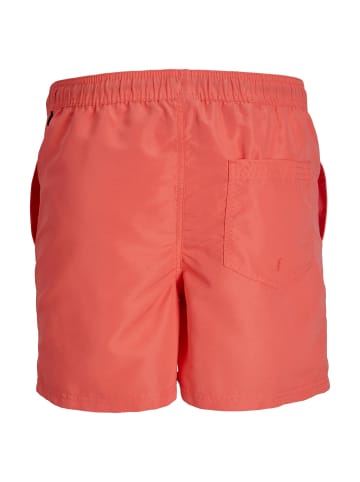 Jack & Jones Badeshorts 'Fiji Solid' in rot